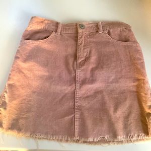 Corduroy rose skirt